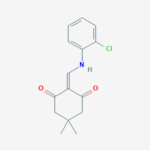 2-[(2-chloroanilino)methylidene]-5,5-dimethylcyclohexane-1,3-dione