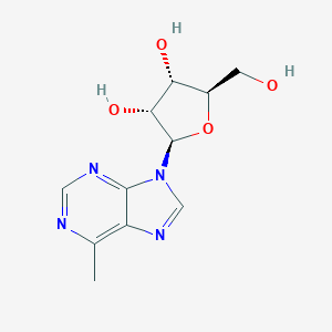 molecular formula C11H14N4O4 B077758 (2R,3S,4R,5R)-2-(Hydroxymethyl)-5-(6-methyl-9H-purin-9-yl)tetrahydrofuran-3,4-diol CAS No. 14675-48-0