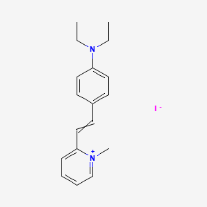molecular formula C18H23IN2 B7775803 2-{2-[4-(Diethylamino)phenyl]ethenyl}-1-methylpyridin-1-ium iodide 