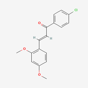 molecular formula C17H15ClO3 B7775840 4'-氯-2,4-二甲氧基查耳酮 CAS No. 18493-31-7