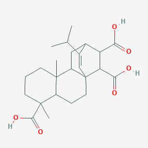 molecular formula C24H34O6 B7775845 17,19-Dinoratis-15-ene-4,13,14-tricarboxylic acid, 16-(1-methylethyl)-, (4alpha,8alpha,12alpha,13R,14S)- 