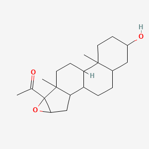 molecular formula C21H32O3 B7776009 3-Hydroxy-16,17-epoxypregnan-20-one 