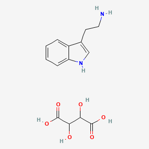 molecular formula C14H18N2O6 B7776028 2-(1H-indol-3-yl)ethanamine 2,3-dihydroxybutanedioate (salt) 