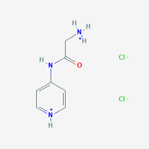 [2-Oxo-2-(pyridin-1-ium-4-ylamino)ethyl]azanium;dichloride
