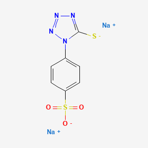 molecular formula C7H4N4Na2O3S2 B7776040 Disodium;4-(5-sulfidotetrazol-1-yl)benzenesulfonate 