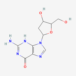 molecular formula C10H13N5O4 B7776058 2-amino-9-[4-hydroxy-5-(hydroxymethyl)oxolan-2-yl]-3H-purin-6-one 