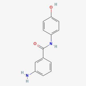 molecular formula C13H12N2O2 B7776064 3-amino-N-(4-hydroxyphenyl)benzamide 