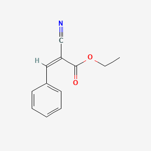 molecular formula C12H11NO2 B7776093 Ethyl alpha-cyano-beta-phenylcinnamate CAS No. 14533-87-0