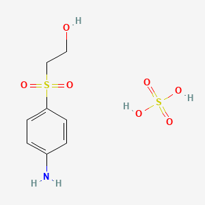 2-(4-Aminophenyl)sulfonylethanol;sulfuric acid