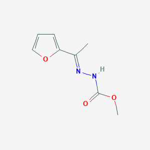molecular formula C8H10N2O3 B7776179 Methyl 2-[1-(2-furyl)ethylidene]-1-hydrazinecarboxylate 