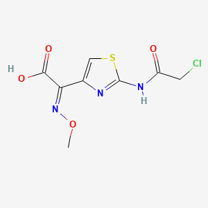 molecular formula C8H8ClN3O4S B7776201 2-(Chloroacetamido)-alpha-(methoxyimino)thiazol-4-acetic acid 