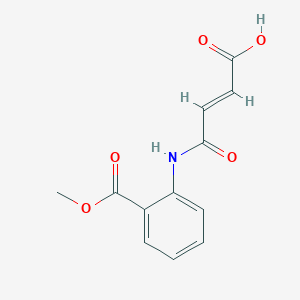 molecular formula C12H11NO5 B7776221 (2E)-4-{[2-(methoxycarbonyl)phenyl]amino}-4-oxobut-2-enoic acid 