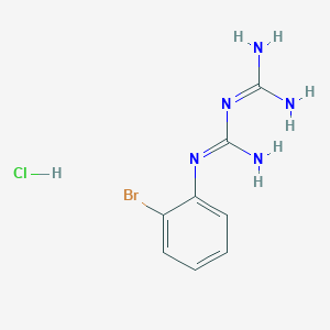 molecular formula C8H11BrClN5 B7776235 N-(2-Bromophenyl)-1-carbamimidamidomethanimidamide hydrochloride 
