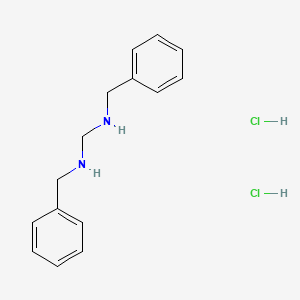 molecular formula C15H20Cl2N2 B7776249 N,N-Dibenzylmethanediamine dihydrochloride 