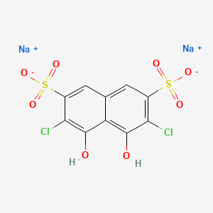 molecular formula C10H4Cl2Na2O8S2 B7776254 3,6-Dichloro-4,5-dihydroxynaphthalene-2,7-disulfonate (2Na+) 