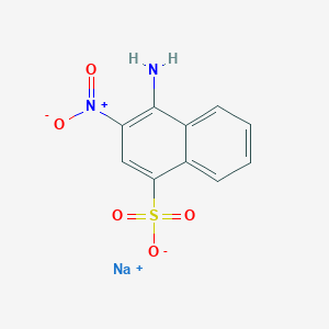 molecular formula C10H7N2NaO5S B7776275 4-Amino-3-nitronaphthalene-1-sulfonate (Na+) 