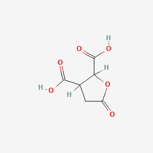 molecular formula C6H6O6 B7776326 Tetrahydro-5-oxofuran-2,3-dicarboxylic acid CAS No. 27584-86-7
