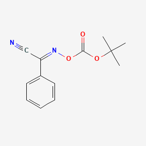 molecular formula C13H14N2O3 B7776386 2-(Boc-oxyimino)-2-phenylacetonitrile 