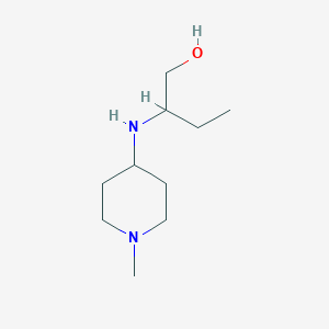 molecular formula C10H22N2O B7776403 2-[(1-Methylpiperidin-4-yl)amino]butan-1-ol 