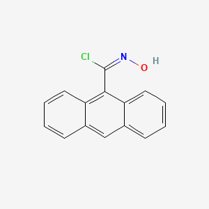 molecular formula C15H10ClNO B7776470 (9E)-N-hydroxyanthracene-9-carboximidoyl chloride 