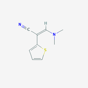 molecular formula C9H10N2S B7776492 (2Z)-3-(dimethylamino)-2-(thiophen-2-yl)prop-2-enenitrile 