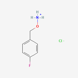 molecular formula C7H9ClFNO B7776502 [(4-Fluorophenyl)methoxy]ammonium chloride 