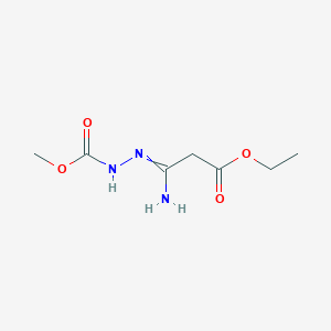 Methyl 2-(3-ethoxy-1-imino-3-oxopropyl)hydrazinecarboxylate