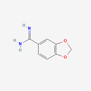 molecular formula C8H8N2O2 B7776519 1,3-Benzodioxole-5-carboximidamide CAS No. 4720-71-2