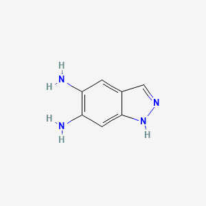 molecular formula C7H8N4 B7776526 1H-Indazole-5,6-diamine CAS No. 936940-91-9