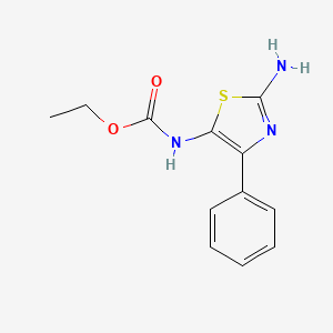 molecular formula C12H13N3O2S B7776538 Ethyl (2-amino-4-phenyl-1,3-thiazol-5-yl)carbamate 
