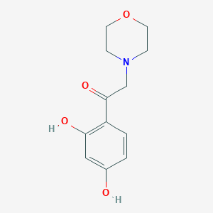 molecular formula C12H15NO4 B7776553 1-(2,4-Dihydroxyphenyl)-2-(morpholin-4-yl)ethanone 