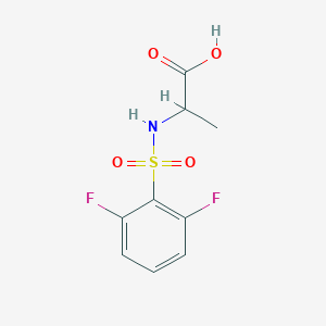 molecular formula C9H9F2NO4S B7776560 ((2,6-Difluorophenyl)sulfonyl)alanine 
