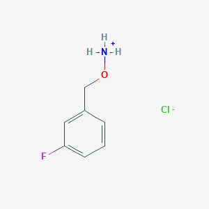 molecular formula C7H9ClFNO B7776581 1-[(Ammoniooxy)methyl]-3-fluorobenzene chloride 