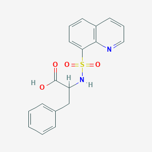 molecular formula C18H16N2O4S B7776655 N-(quinolin-8-ylsulfonyl)phenylalanine 