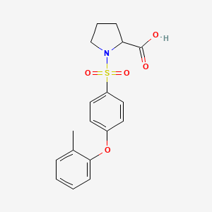 molecular formula C18H19NO5S B7776714 ((4-(o-Tolyloxy)phenyl)sulfonyl)proline 