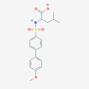 molecular formula C19H23NO5S B7776715 ((4'-Methoxy-[1,1'-biphenyl]-4-yl)sulfonyl)leucine 