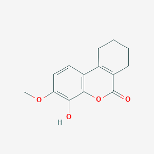 molecular formula C14H14O4 B7776800 4-hydroxy-3-methoxy-7,8,9,10-tetrahydro-6H-benzo[c]chromen-6-one 