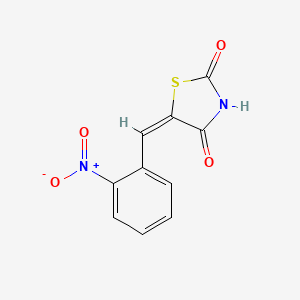 molecular formula C10H6N2O4S B7776815 (5E)-5-(2-nitrobenzylidene)-1,3-thiazolidine-2,4-dione 