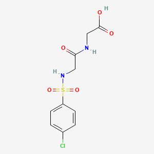 molecular formula C10H11ClN2O5S B7776827 N-[(4-chlorophenyl)sulfonyl]glycylglycine 