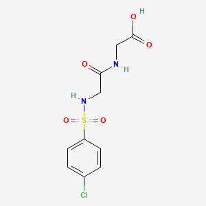 molecular formula C10H11ClN2O5S B7776827 2-[2-(4-CHLOROBENZENESULFONAMIDO)ACETAMIDO]ACETIC ACID 