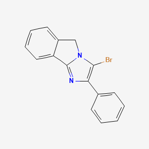 molecular formula C16H11BrN2 B7776875 3-Bromo-2-phenyl-5H-imidazo[2,1-a]isoindole 