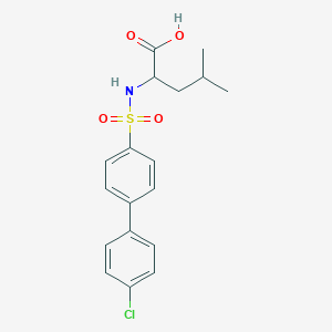 molecular formula C18H20ClNO4S B7776911 ((4'-Chloro-[1,1'-biphenyl]-4-yl)sulfonyl)leucine 
