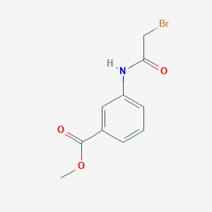 molecular formula C10H10BrNO3 B7776938 3-(2-Bromoacetylamino)benzoic acid methyl ester 
