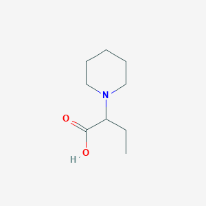 molecular formula C9H17NO2 B7776964 2-(哌啶-1-基)丁酸 