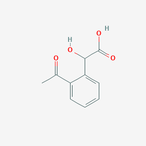 molecular formula C10H10O4 B7777029 2-(2-Acetylphenyl)-2-hydroxyacetic acid CAS No. 1003707-95-6