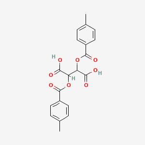 molecular formula C20H18O8 B7777039 di-p-Toluoyl-L-tartaric acid CAS No. 104695-67-2