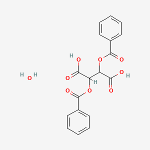 molecular formula C18H16O9 B7777040 Dibenzoyl-L-tartaric acid monohydrate 