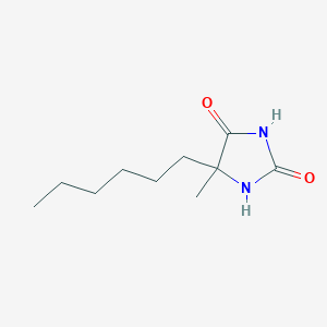 molecular formula C10H18N2O2 B7777092 5-Hexyl-5-methyl-imidazolidine-2,4-dione CAS No. 5472-88-8