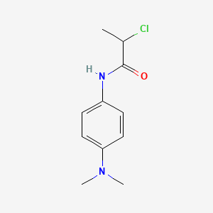 molecular formula C11H15ClN2O B7777235 2-chloro-N-[4-(dimethylamino)phenyl]propanamide 