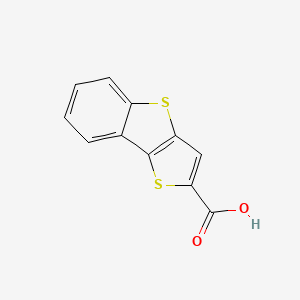 molecular formula C11H6O2S2 B7777274 Thieno[3,2-b][1]benzothiophene-2-carboxylic acid CAS No. 30376-45-5